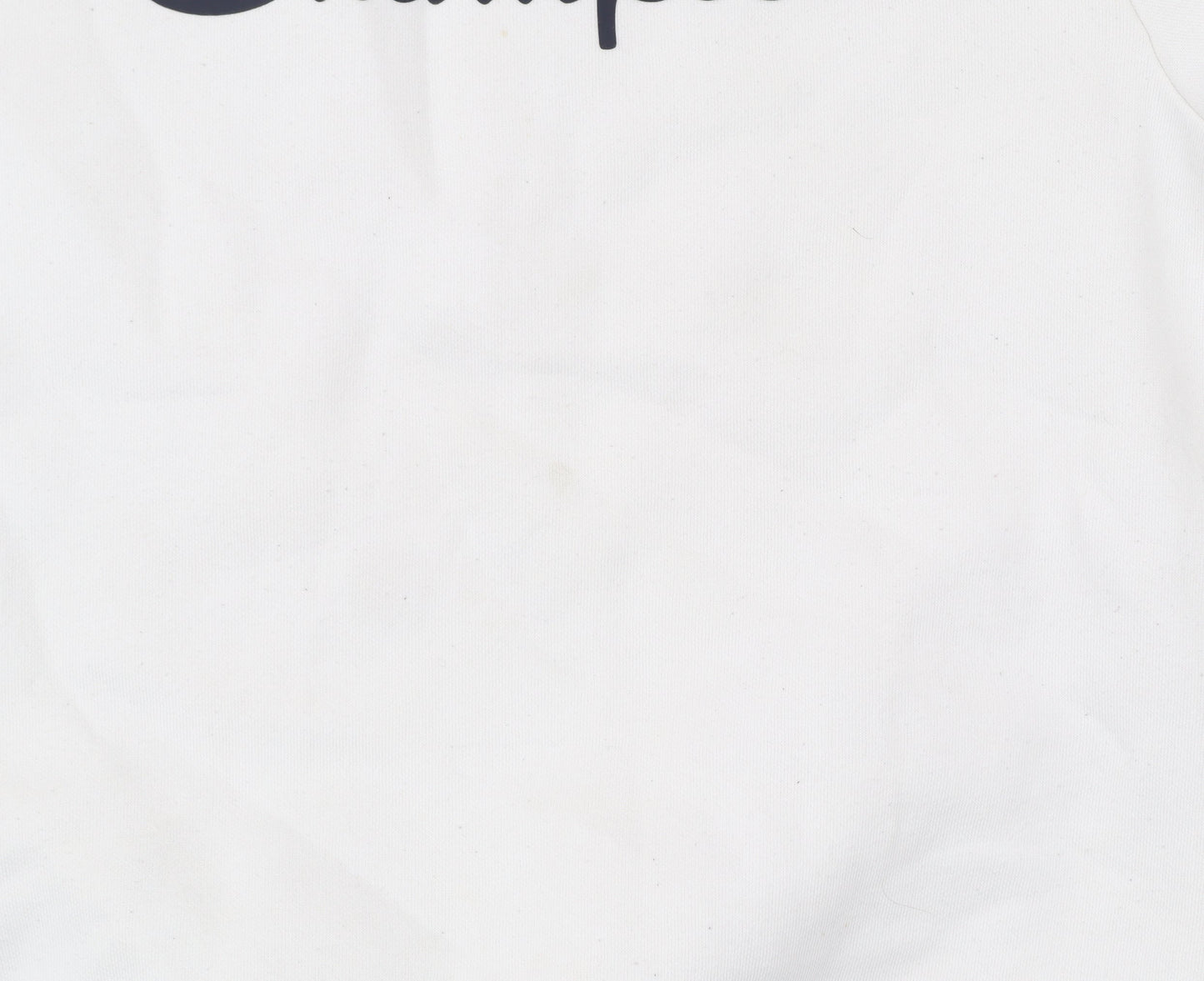 Champion Girls White Logo Sweatshirt 11-12 Years Crew Neck Pullover
