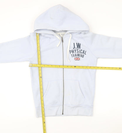 Womens UK Size 10 Jack Wills Blue Full Zip Hoodie