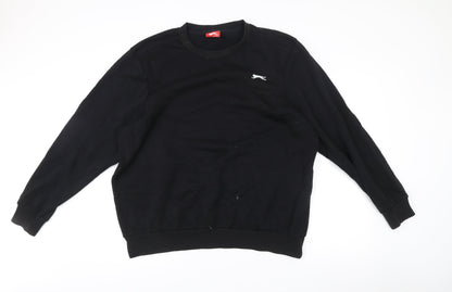 Mens UK Size XL Slazenger Black Pullover Sweatshirt