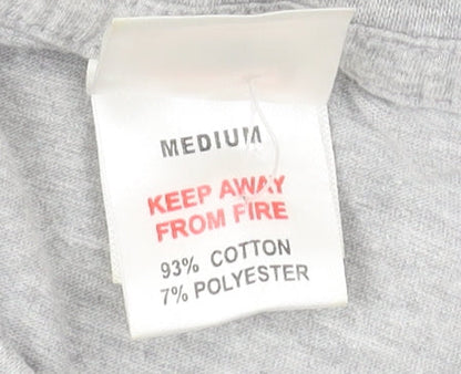 Marvel Men’s Grey Medium Short Sleeve Comics Graphic T-Shirt