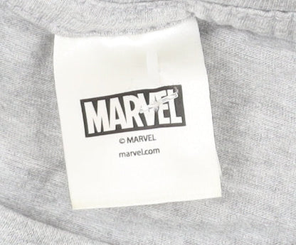 Marvel Men’s Grey Medium Short Sleeve Comics Graphic T-Shirt