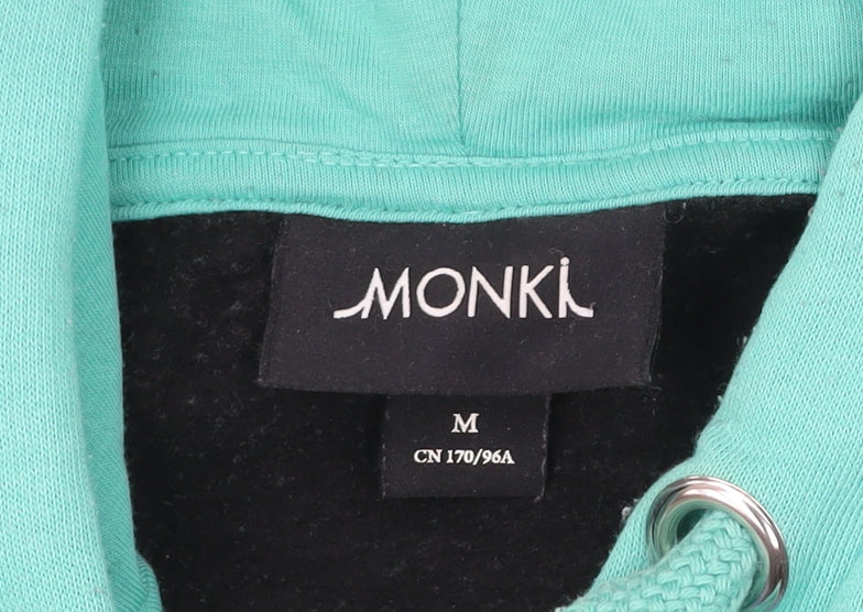 Unisex Adults UK Size M Monki Multicoloured Pullover Hoodie