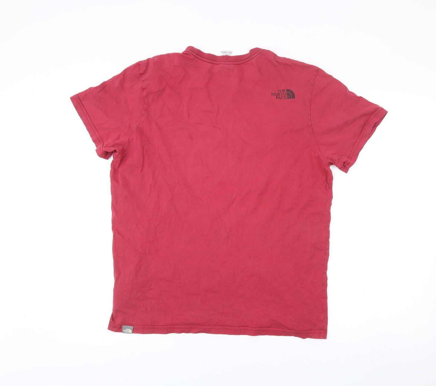 The North Face Men's Red Cotton Graphic Logo T-Shirt Size M