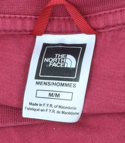 The North Face Men's Red Cotton Graphic Logo T-Shirt Size M