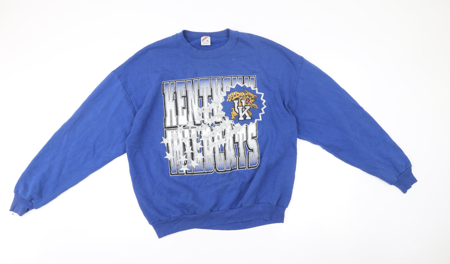 Mens UK Size XL JERZEES Blue Pullover Sweatshirt
