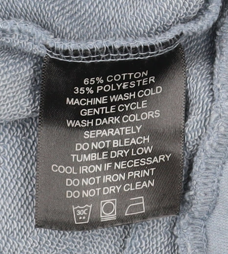 Manière De Voir Women’s Blue Pullover Hoodie Size 12 Cotton Blend
