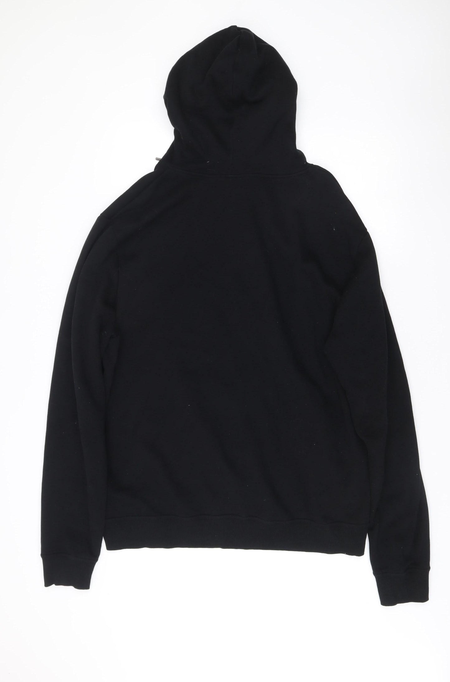 Mens UK Size L Oxylane Black Full Zip Hoodie
