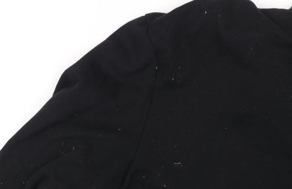 Mens UK Size L Oxylane Black Full Zip Hoodie
