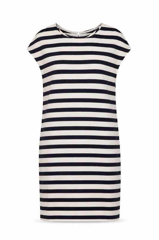 MNG Collection Women’s Navy White Stripe Sheath Dress Size 10