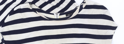 MNG Collection Women’s Navy White Stripe Sheath Dress Size 10