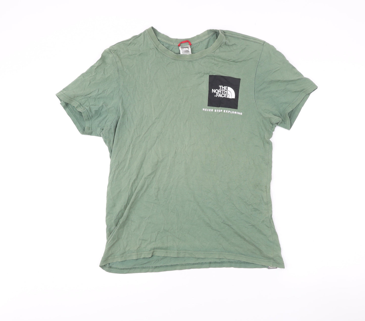 The North Face Mens Green M Regular Fit Logo Outdoor T-Shirt