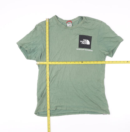 The North Face Mens Green M Regular Fit Logo Outdoor T-Shirt