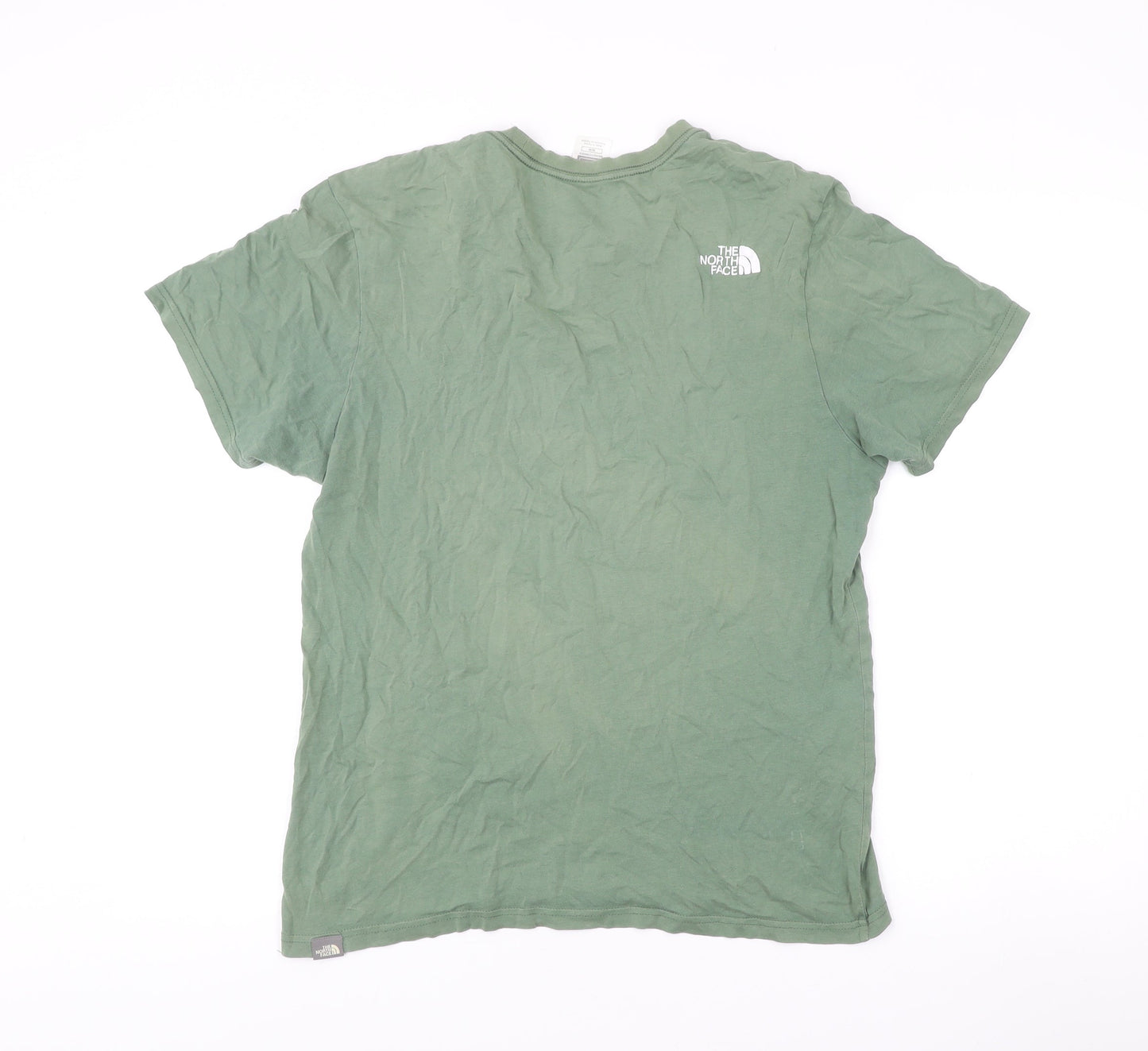 The North Face Mens Green M Regular Fit Logo Outdoor T-Shirt