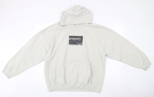 Urban Outfitters Mens Grey Pullover Hoodie M Graphic Print