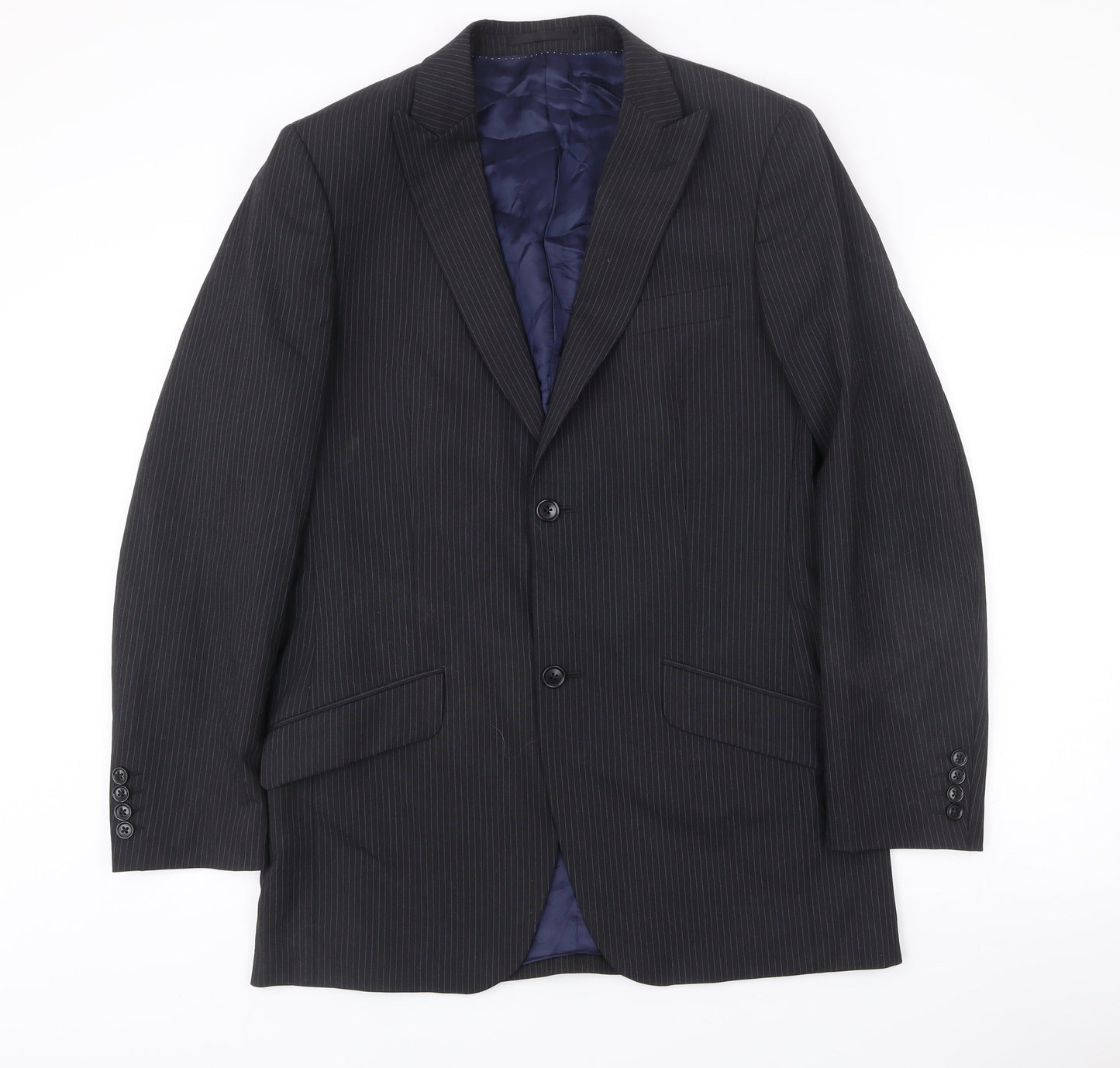 Mens UK Size 38 Moss Regular Black Suit Jacket