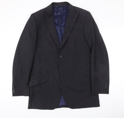 Mens UK Size 38 Moss Regular Black Suit Jacket