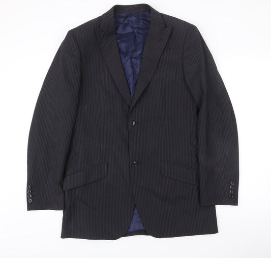 Mens UK Size 38 Moss Regular Black Suit Jacket