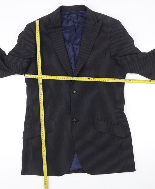 Mens UK Size 38 Moss Regular Black Suit Jacket