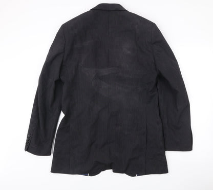Mens UK Size 38 Moss Regular Black Suit Jacket