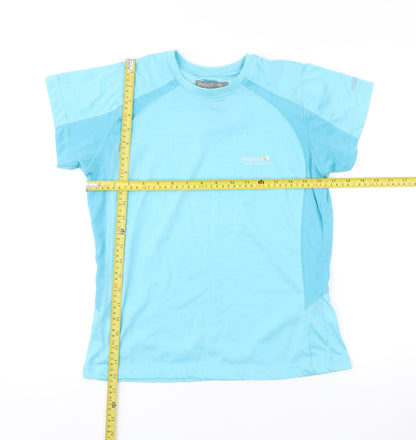 Regatta Womens Blue Size 12 Active T-Shirt Short Sleeve Outdoor Top