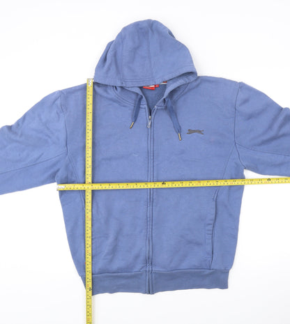 Mens UK Size M Slazenger Blue Full Zip Hoodie