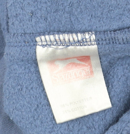 Mens UK Size M Slazenger Blue Full Zip Hoodie