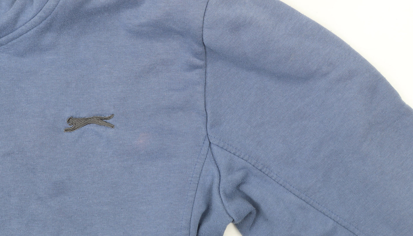 Mens UK Size M Slazenger Blue Full Zip Hoodie