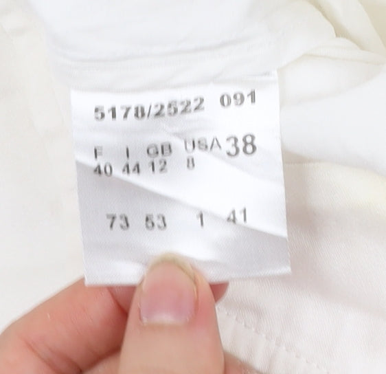 Betty Barclay Womens White Cotton Blend Suit Jacket Size 12