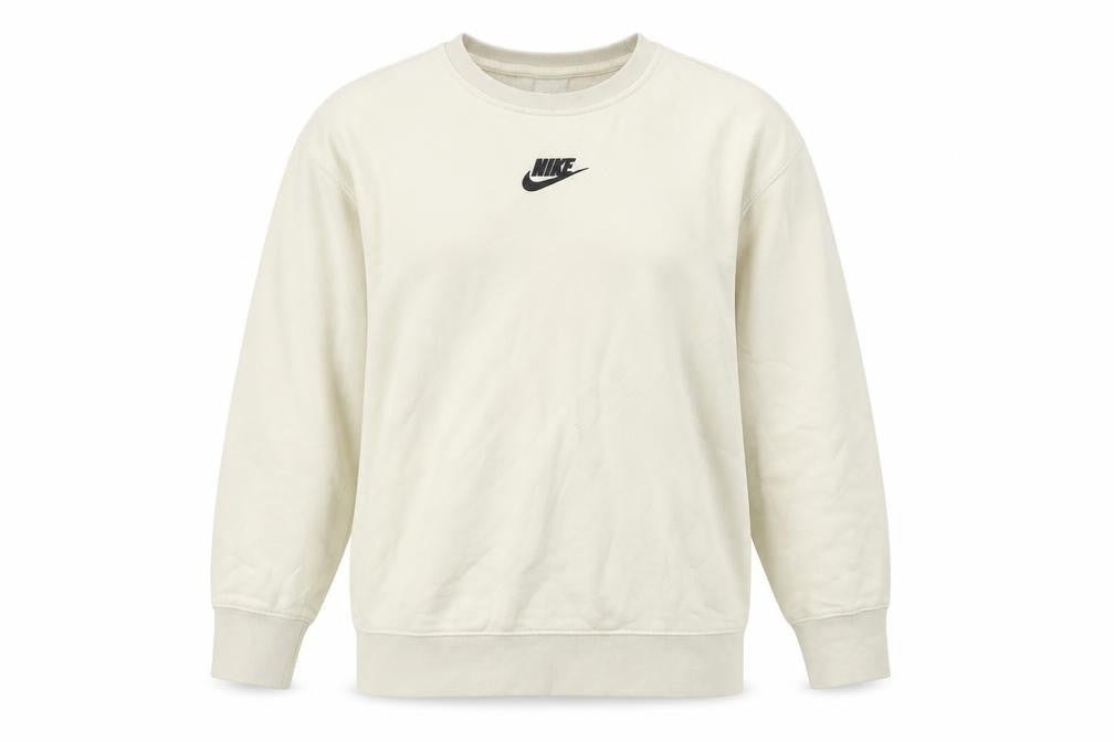 Unisex Adults UK Size L Nike Ivory Pullover Sweatshirt