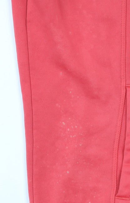 Adidas Mens Red Track Jacket L Full Zip Climalite Activewear