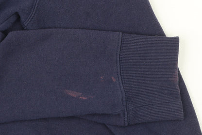 True Religion Men's Blue Pullover Hoodie Size M Graphic Print Cotton