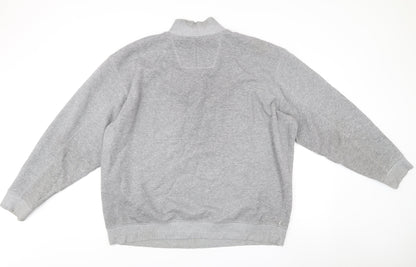 Mens UK Size 2XL James Pringle Grey 1/2 Zip Sweatshirt