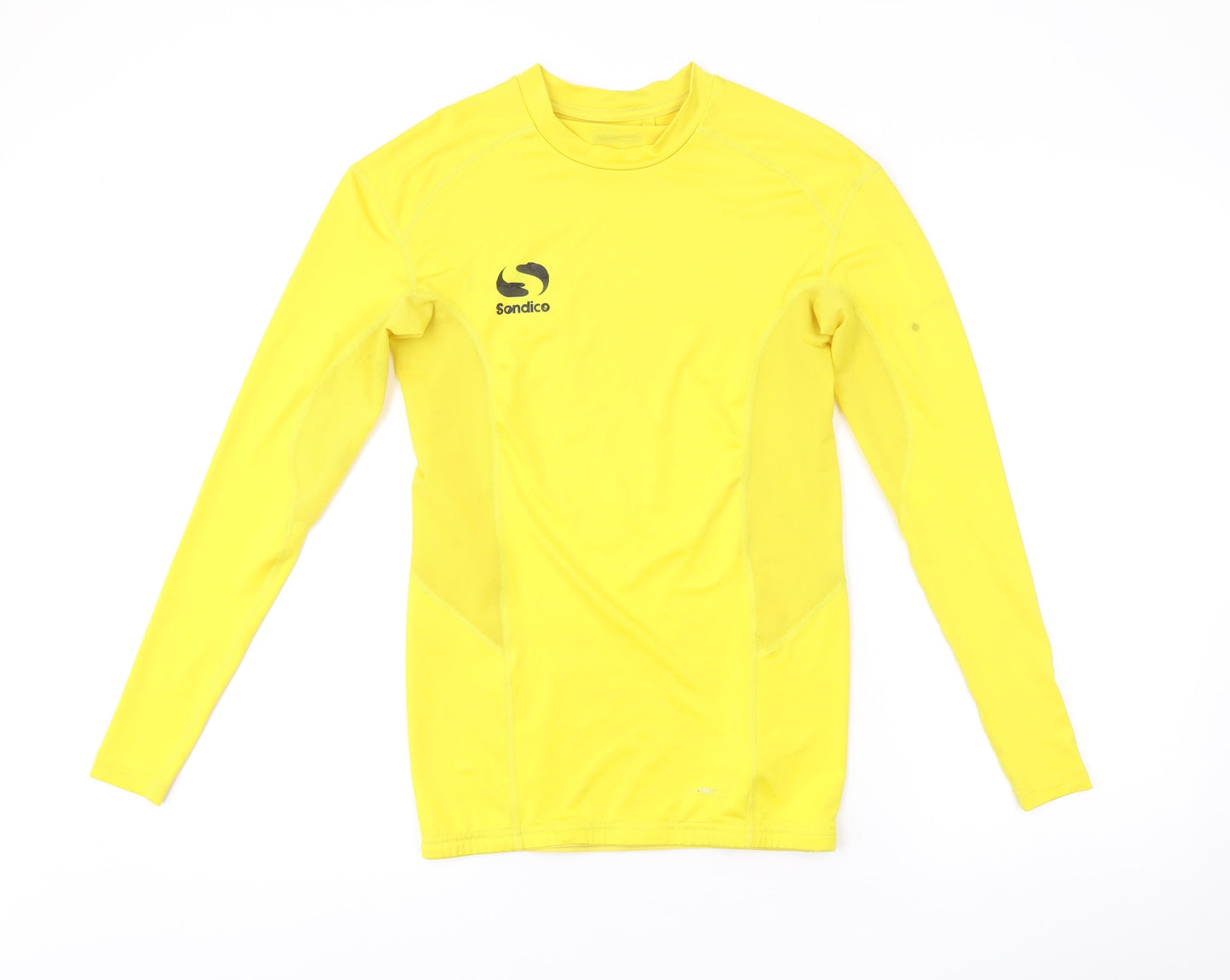 Sondico Men’s Yellow Long Sleeve Compression Top Size S Athletic