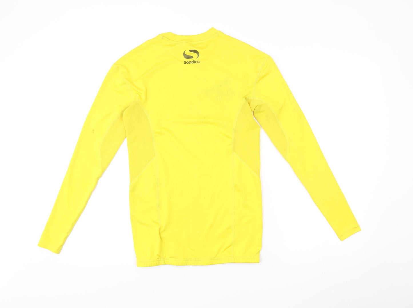 Sondico Men’s Yellow Long Sleeve Compression Top Size S Athletic