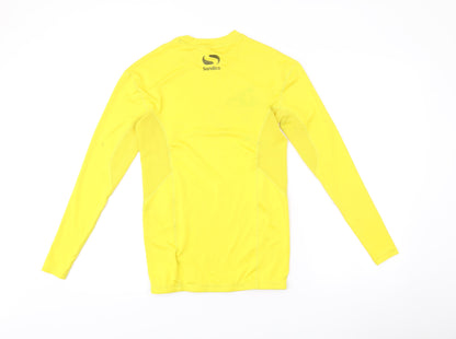 Sondico Men’s Yellow Long Sleeve Compression Top Size S Athletic