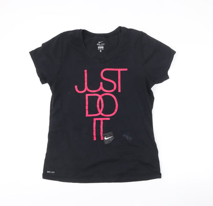 Nike Women Black XL Dri-Fit Just Do It T-Shirt Sports Top