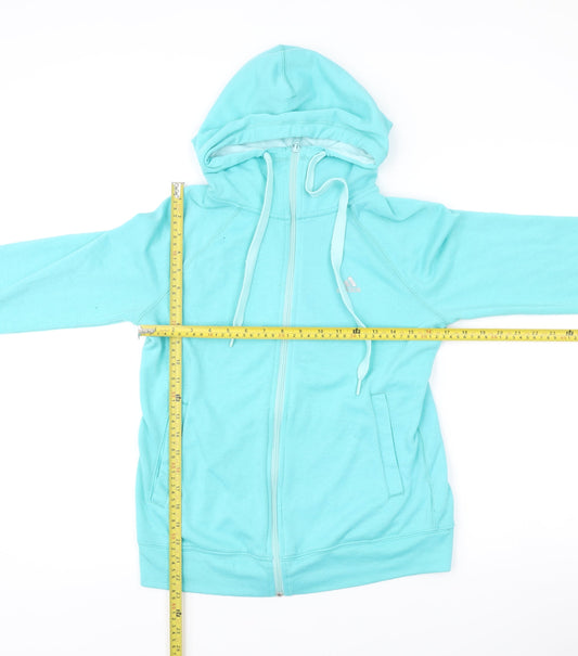 Adidas Women’s Blue Small Basic Activewear Hoodie Jacket Full Zip