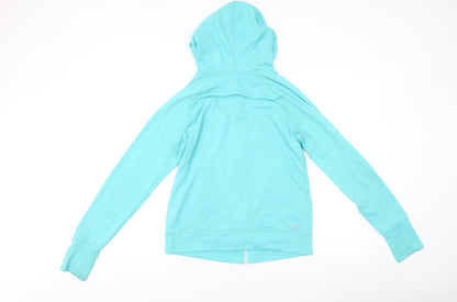 Adidas Women’s Blue Small Basic Activewear Hoodie Jacket Full Zip