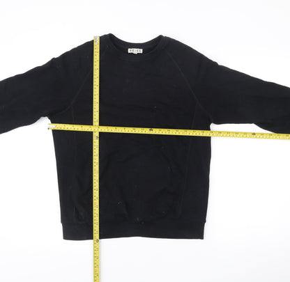 Mens UK Size S Reiss Black Pullover Sweatshirt