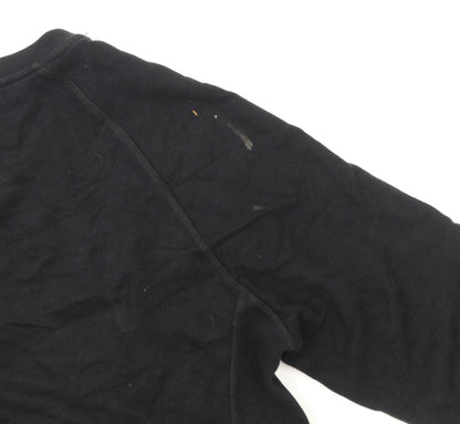 Mens UK Size S Reiss Black Pullover Sweatshirt
