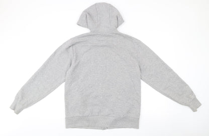 Ellesse Womens Grey UK 10 Full Zip Hoodie Sweatshirt Casual