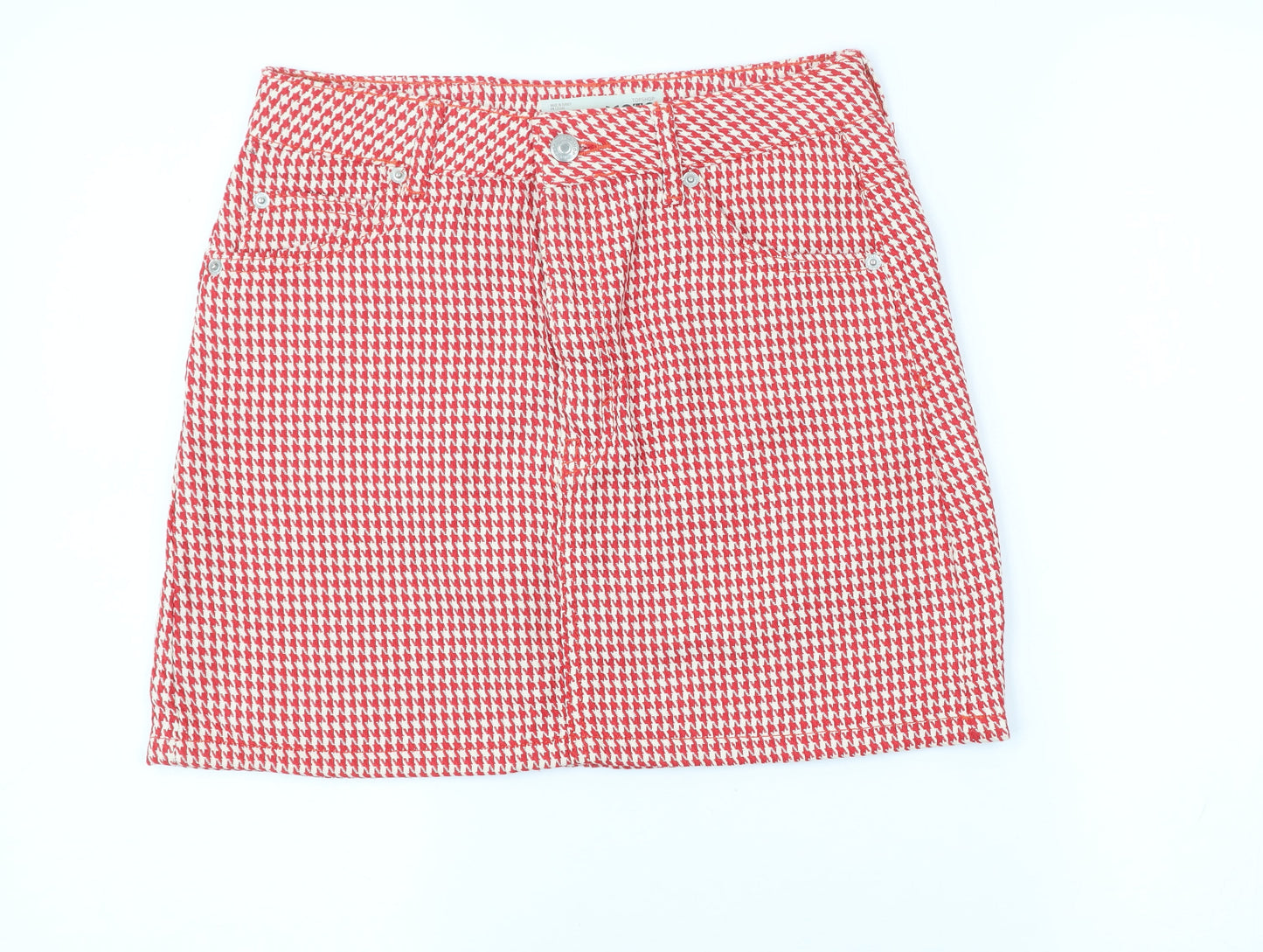 Womens UK Size 10 Topshop Straight & Pencil Tweed Skirt
