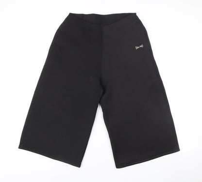 USA Pro Womens Black Size 12 Biker Activewear Shorts Polyester