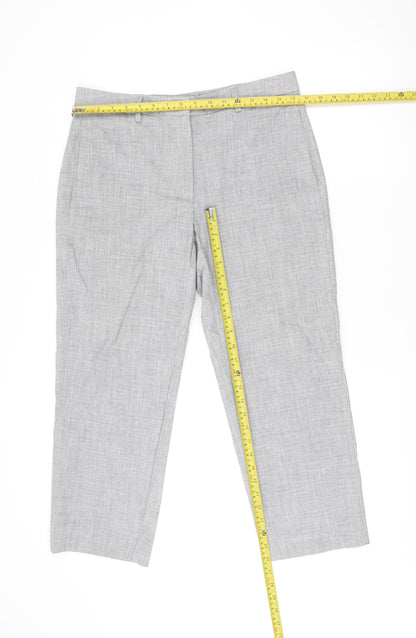 Womens UK Size 12 Marks and Spencer Regular Fit Business Workwear Formal Grey Tr