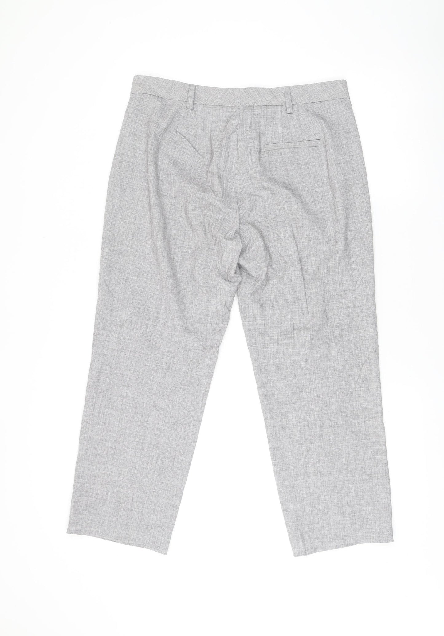 Womens UK Size 12 Marks and Spencer Regular Fit Business Workwear Formal Grey Tr