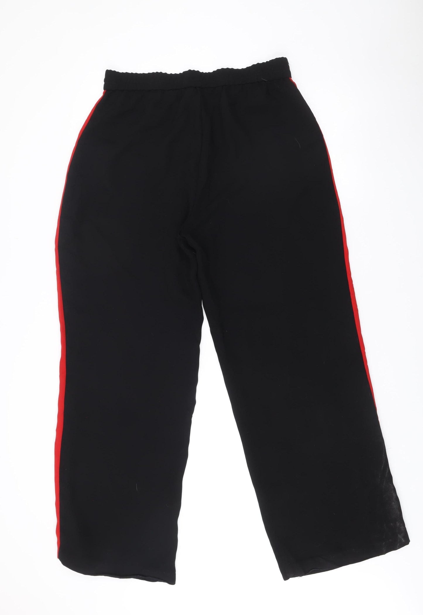 Womens UK Size L Zara Regular Fit Jogger Black Trousers