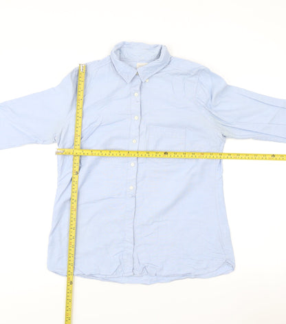 Gap Women’s Blue Cotton Button-Up Shirt Size S Long Sleeve