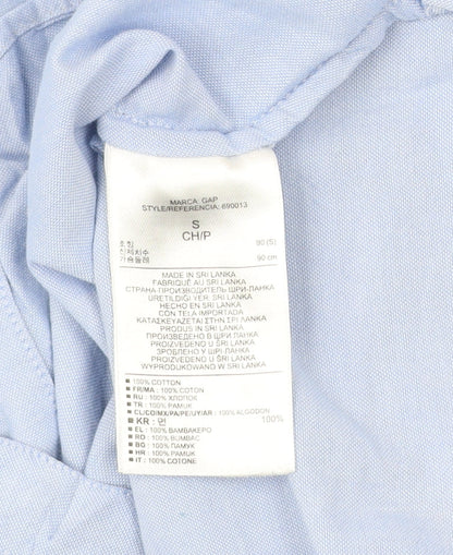 Gap Women’s Blue Cotton Button-Up Shirt Size S Long Sleeve