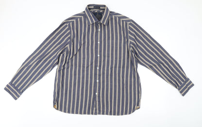 Mens UK Collar Size XL Marks and Spencer Smart Blue  Dress Shirt