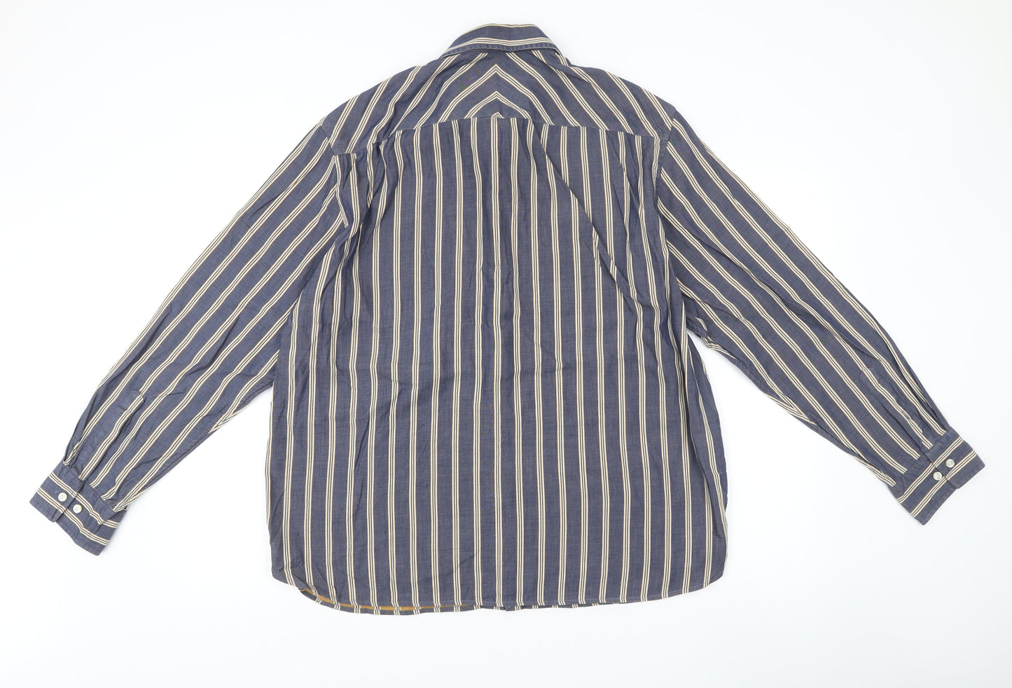 Mens UK Collar Size XL Marks and Spencer Smart Blue  Dress Shirt